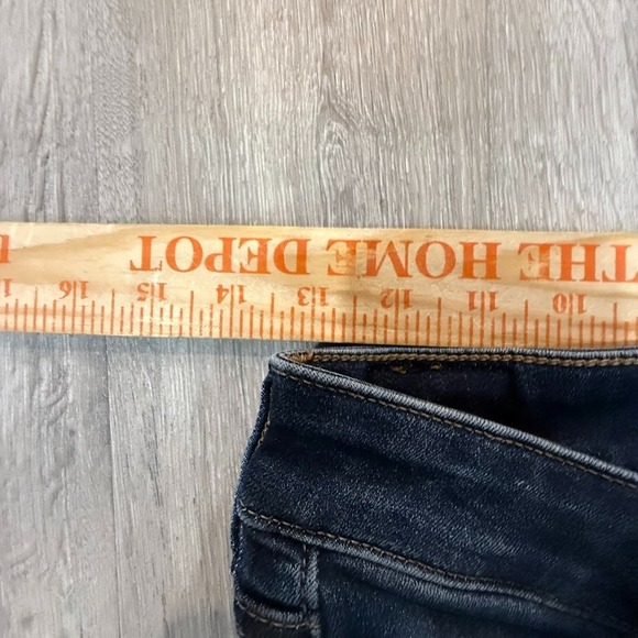 American Eagle Jegging Women's 4 Short Blue Hi Rise Stretch Skinny Dark Wash - Picture 6 of 8